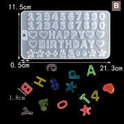 シリコンモールド レジン 型 ソフトモール パーツ アルファベット 数字 シリコン クリア 手芸 ハンドメイド 枠 文字 デコレーション 装飾