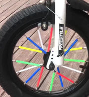 リフレクター 12本セット 自転車用アクセサリー スポークリフレクター 反射板 反射テープ 自転車 ドレスアップ 安全対策