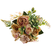 造花 1本 フェイクフラワー フラワーアレンジメント ブーケ 花束 牡丹 薔薇 バラ 飾り 装飾 インテリア アーティフィシャルフラワー アートフラワー 綺麗 写真撮影 フォト 結婚祝い 記念日 母の日 ギフト プレゼント