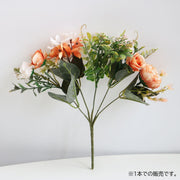 造花 1本 フェイクフラワー フラワーアレンジメント ブーケ 花束 牡丹 薔薇 バラ 飾り 装飾 インテリア アーティフィシャルフラワー アートフラワー 綺麗 写真撮影 フォト 結婚祝い 記念日 母の日 ギフト プレゼント