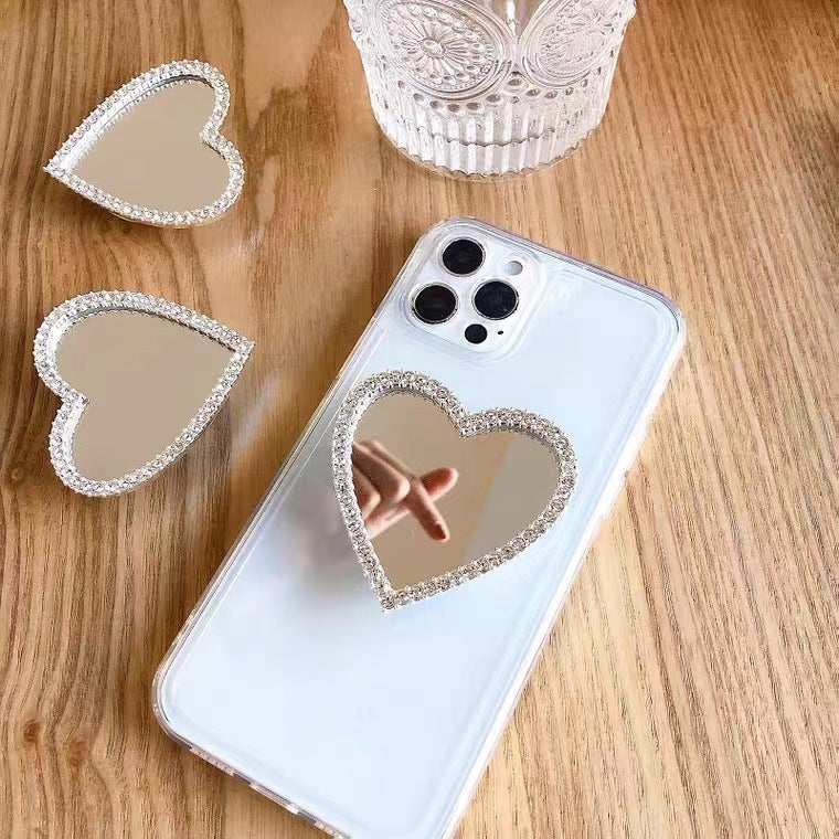 スマホグリップ グリップトック スマホリング レディース ミラー ハート 商品画像4