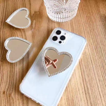 スマホグリップ グリップトック スマホリング レディース ミラー ハート 商品画像4