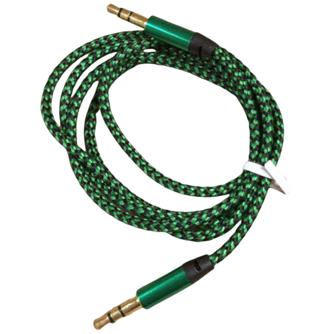 オーディオケーブル ステレオミニプラグ オス-オス 3.5mm 長さ1m 3極 変換 AUX 金メッキ端子 パソコン スマホ タブレット