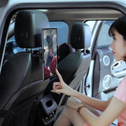 車用スマホホルダー タブレットホルダー カー用品 車内 ヘッドレスト 取付 伸びる 後部座席 360度 コンパクト 折りたたみ そのまま充電 角度調節