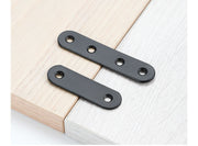 棚受け金具 10個セット 同サイズ10個セット L字 棚受け 棚ブラケット DIY 工具 収納家具用部品 建築物用金具 部品 ブラック 貼り付け 簡単 便利 お洒落