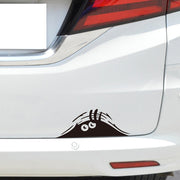 カーステッカー 車用ステッカー デカール ボディステッカー 車用シール 目玉 モンスター風 のぞき見風 面白 ユニーク 個性的 装飾 デコレーション 傷隠し キズ隠し 自動車用 車用品 外装 カーアクセサリー ドレスアップ デコレーション ホワイト ブラック 白 黒