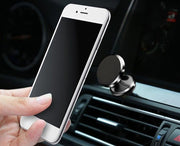 車用スマホホルダー カー用品 車載 スマホスタンド 携帯ホルダー マグネット エアコン吹き出し口 送風口 簡単取り付け iPhone Galaxy シンプル 便利 カーアクセサリー