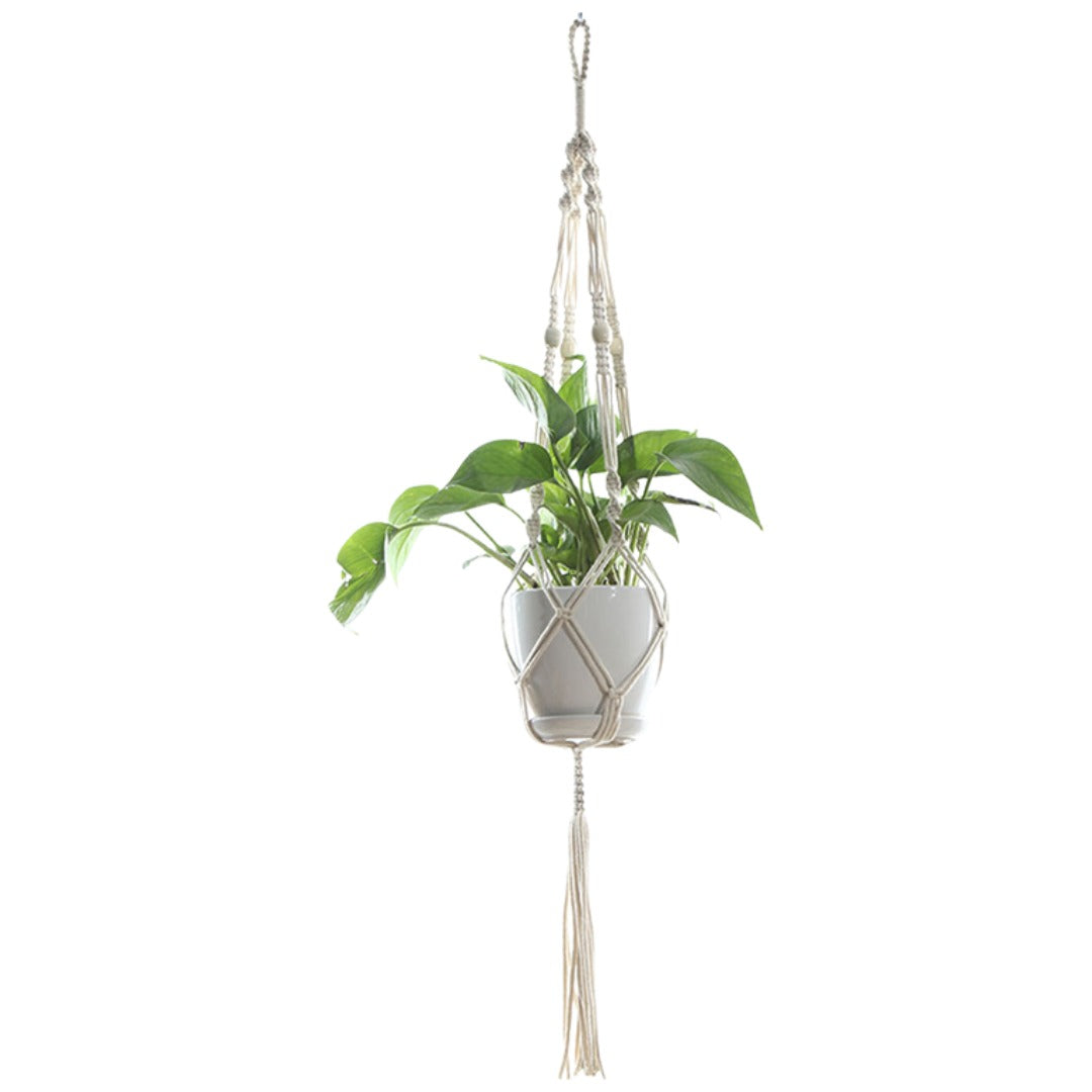 プラントハンガー ハンギングプランター 吊り下げ 植物ハンガーネット 観葉植物 ガーデニング用品 インテリア雑貨 マクラメ編み ナチュラル 縄 ロープ 吊るす グリーンハンギング ショップ カフェ おしゃれ かわいい 飾りプランター 屋内 屋外 室内