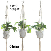 プラントハンガー ハンギングプランター 吊り下げ 植物ハンガーネット 観葉植物 ガーデニング用品 インテリア雑貨 マクラメ編み ナチュラル 縄 ロープ 吊るす グリーンハンギング ショップ カフェ おしゃれ かわいい 飾りプランター 屋内 屋外 室内