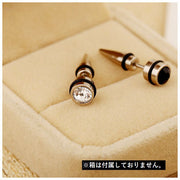 ピアス メンズ 象眼細工 ブルー ピンク レッド ホワイト ブラック アクセサリー アクセ メンズファッション かっこいい きれい おしゃれ カジュアル 贈り物 プレゼント 誕生日 イベント 男性 男子