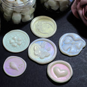 シーリングワックス 封蝋 シーリングスタンプ用品 約100粒セット 小粒 八角形 カラフル 結婚式 招待状 手紙 カラバリ豊富