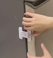 冷蔵庫ロック ドアロック 扉ロック チャイルドロック 安全ロック ストッパー ベビーガード いたずら防止 ケガ防止 安全対策 セーフティーロック 赤ちゃん 子供 便利 簡単取り付け