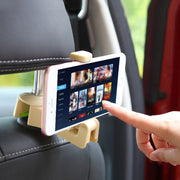 車用スマホホルダー 2個セット 車載ホルダー スマホスタンド スマホクリップ カー用品 携帯ホルダー 車内収納 後部座席用