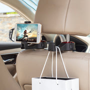 車用スマホホルダー 車載ホルダー スマホスタンド スマホクリップ カー用品 カーアクセサリー 携帯ホルダー 車内収納 後部座席用