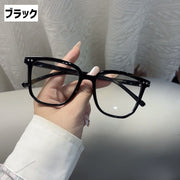 伊達メガネ 伊達眼鏡 眼鏡 メガネ めがね レディース 女性 女子 レンズ無し レンズ有り 度なし ブルーライトカット ブルーライト対策 クリアレンズ 透明 軽量 大きめ セルフレーム PC パソコン スマホ