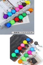 リールキークリップ 単品 1個 名札リール 伸縮性 伸びる カードリール スナップボタン バンドタイプ リールキーホルダー IDカード パスケース 定期入れ ICカードケース シンプル おしゃれ かわいい 便利