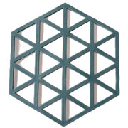 コースター 同色2個セット コップ置き キッチン用品 キッチングッズ 滑り止め 防水 衛生的 六角形 三角形 無地 単色 お洒落 可愛い シンプル クール ブラック ホワイト 黒 白