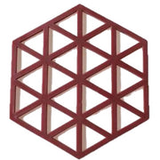 コースター 同色2個セット コップ置き キッチン用品 キッチングッズ 滑り止め 防水 衛生的 六角形 三角形 無地 単色 お洒落 可愛い シンプル クール ブラック ホワイト 黒 白