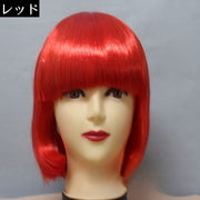 フルウィッグ レディース かつら ショートボブ ストレート 前髪ぱっつん エクステンション つけ毛 コスプレ 小顔効果 イメチェン