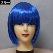 フルウィッグ レディース かつら ショートボブ ストレート 前髪ぱっつん エクステンション つけ毛 コスプレ 小顔効果 イメチェン