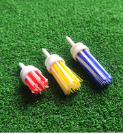 ゴルフティー 3個セット 3サイズ ブラシ型 グラスティー ゴルフ用品 スポーツ用品 ゴルフアクセサリー かわいい おしゃれ プラスチック製 紛失防止 初心者