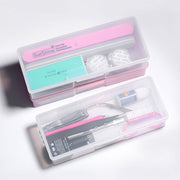 収納ケース 筆箱 ネイルツール収納 透明 クリア ペンケース 小物収納 収納ボックス ハンドメイド 手芸 手作り DIY アクセサリー収納 便利 整理整頓 雑貨 ネイルケアグッズ