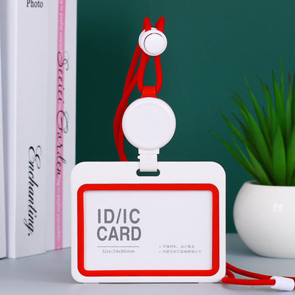 パスケース IDカードホルダー ストラップ付 横型 定期入れ IDカードケース 商品画像3