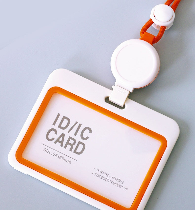 パスケース IDカードホルダー ストラップ付 横型 定期入れ IDカードケース 商品画像5
