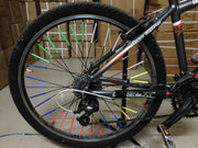 自転車スポーク用反射クリップ 自転車スポーク用反射チューブ 12本セット 自転車用アクセサリー 反射クリップ ホワイト イエロー レッド リフレクター ストリップ リフレクティブ