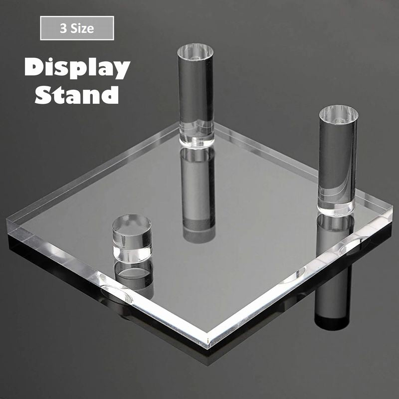 ディスプレイスタンド ディスプレイホルダー 台座 透明 クリア 水晶スタンド パワーストーンスタンド アクセサリー スマホ 小物収納 展示 店舗 お店