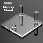 ディスプレイスタンド ディスプレイホルダー 台座 透明 クリア 水晶スタンド パワーストーンスタンド アクセサリー スマホ 小物収納 展示 店舗 お店