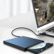 DVDドライブ 外付け CDドライブ ポータブルドライブ USB2.0 Windows Mac CDプレイヤー DVDプレイヤー PCアクセサリー パソコン周辺機器 コンパクト 薄型 外付けハードディスク 繋ぐだけ 読み取り 取り付け簡単 シンプル 便利グッズ 黒