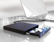 DVDドライブ 外付け CDドライブ ポータブルドライブ USB2.0 Windows Mac CDプレイヤー DVDプレイヤー PCアクセサリー パソコン周辺機器 コンパクト 薄型 外付けハードディスク 繋ぐだけ 読み取り 取り付け簡単 シンプル 便利グッズ 黒