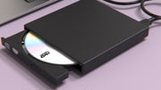 DVDドライブ 外付け CDドライブ ポータブルドライブ USB2.0 Windows Mac CDプレイヤー DVDプレイヤー PCアクセサリー パソコン周辺機器 コンパクト 薄型 外付けハードディスク 繋ぐだけ 読み取り 取り付け簡単 シンプル 便利グッズ 黒