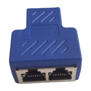 LANケーブルコネクタ 延長コネクタ 単品 RJ45 中継 2分岐 二股 プラグ メス パソコン周辺機器 PCケーブル