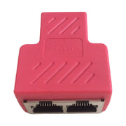 LANケーブルコネクタ 延長コネクタ 単品 RJ45 中継 2分岐 二股 プラグ メス パソコン周辺機器 PCケーブル