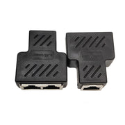 LANケーブルコネクタ 延長コネクタ 単品 RJ45 中継 2分岐 二股 プラグ メス パソコン周辺機器 PCケーブル