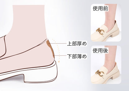 靴ずれ防止パッド 2個セット かかとパッド かかとクッション 靴擦れ防止 かかと抜け防止 商品画像3