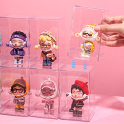 コレクションケース 4個セット フィギュアケース ディスプレイケース 展示ボックス ショーケース クリア 透明 収納 人形 模型 防塵 防水