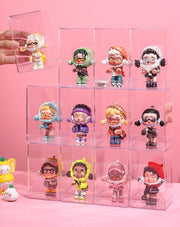 コレクションケース 4個セット フィギュアケース ディスプレイケース 展示ボックス ショーケース クリア 透明 収納 人形 模型 防塵 防水