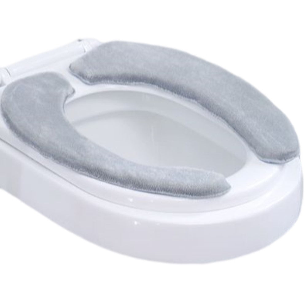 便座シート 便座カバー 大きいサイズ トイレ用品 厚手 ふわふわ グレー バリエーション画像