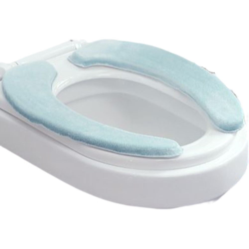 便座シート 便座カバー 大きいサイズ トイレ用品 厚手 ふわふわ ライトブルー バリエーション画像