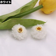 フェイクファーボールチャーム 10個セット 20mm ポンポン ビーズ ふわふわモコモコ ハンドメイド アクセサリーパーツ 手芸