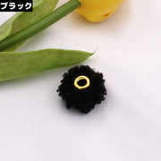 フェイクファーボールチャーム 10個セット 20mm ポンポン ビーズ ふわふわモコモコ ハンドメイド アクセサリーパーツ 手芸
