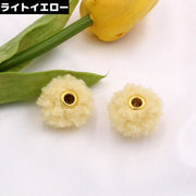 フェイクファーボールチャーム 10個セット 20mm ポンポン ビーズ ふわふわモコモコ ハンドメイド アクセサリーパーツ 手芸