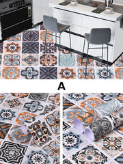 フロアステッカー 床用 60×100cm ウォールステッカー 壁紙シール 装飾 模様替え DIY 貼り付け簡単 滑り止め 防水 トイレ 洗面所 バスルーム キッチン ダイニング 風呂場 リビング 台所 子供部屋 寝室 玄関 ドア 壁面 店舗 家庭用 業務用 インテリア雑貨 デコレーション 飾り 北欧風 アラベスク風 花 フラワー チェック 幾何学 イベント パーティー おしゃれ