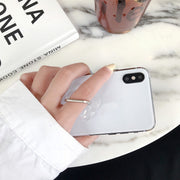 スマホリング ホールドリング リングホルダー 透明 クリア 粘着テープ 貼り付け スタンド 360度 回転 落下防止 スマホアクセサリー スマートフォン スマホ 携帯