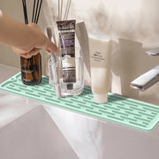 水切りマット カウンターマット 食器乾燥 食器置き 鍋敷き ドライングマット シリコン 折りたたみ 長方形 断熱 滑り止め キッチン 台所用品