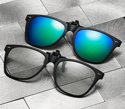 クリップオンサングラス サングラスクリップ 偏光サングラス 取り付け簡単 UVカット UV400 変色 グラデーション スポーツ 紫外線対策 メンズ レディース