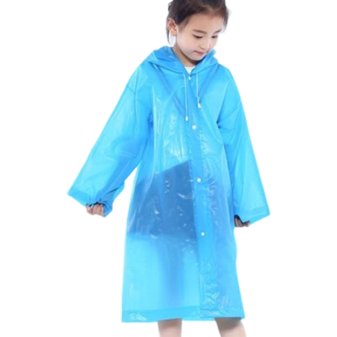 レインコート カッパ 子供用 キッズ ジュニア 女の子 男の子 レインウェア フード付き 雨具 雨合羽 120cm 130cm 140cm 150cm スナップボタン 半透明 防水 無地 ソリッドカラー 雨の日 通学 お出掛け 女子 男子 こども用 修学旅行